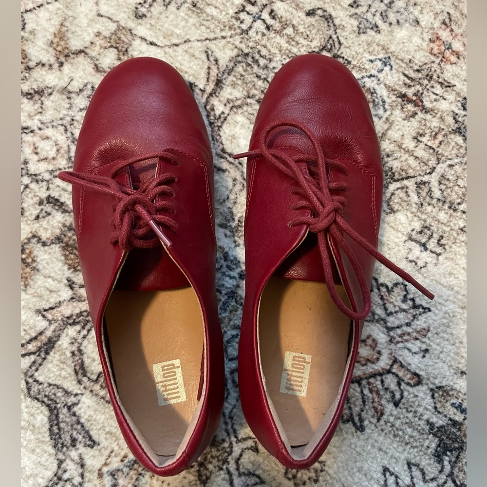 Fit Flop Women's Red Leather Shoes